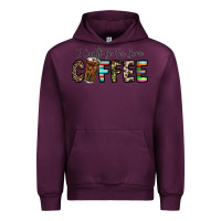 Mauve Wine i could go for some coffee Urban Hoodie - CowhideDigitalArt