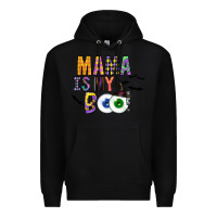 Black Mama is my Boo Premium Hoodie - CowhideDigitalArt
