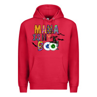 Cardinal Mama is my Boo Premium Hoodie - CowhideDigitalArt