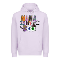 Lilac Mama is my Boo Premium Hoodie - CowhideDigitalArt