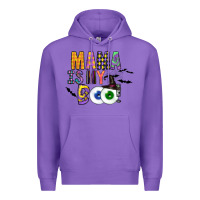 Purple Mama is my Boo Premium Hoodie - CowhideDigitalArt