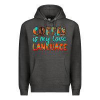 Charcoal Heather coffee is my love language Premium Hoodie - HRA Design Shop