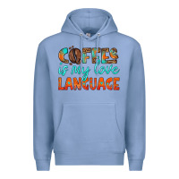 Colony Blue coffee is my love language Premium Hoodie - HRA Design Shop