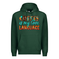 Sports Green coffee is my love language Premium Hoodie - HRA Design Shop