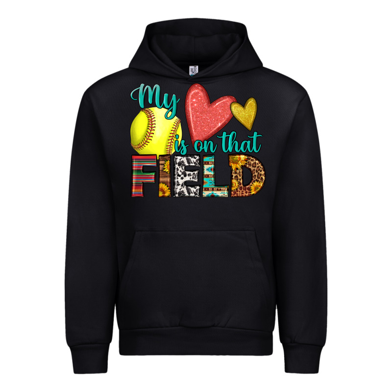 My Heart Is On That Field Softball Urban Hoodie by HRA Design Shop | Teevron