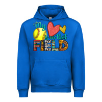 Cobalt my heart is on that field softball Urban Hoodie - HRA Design Shop