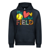 Navy my heart is on that field softball Urban Hoodie - HRA Design Shop