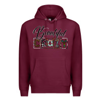 Burgundy beatiful crazy Premium Hoodie - SublimationCraftShop