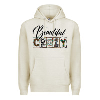 Oatmeal Heather beatiful crazy Premium Hoodie - SublimationCraftShop