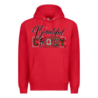 Red beatiful crazy Premium Hoodie - SublimationCraftShop