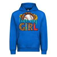Cobalt love my girl baseball Urban Hoodie - HRA Design Shop