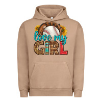 Pigment Burro love my girl baseball Urban Hoodie - HRA Design Shop