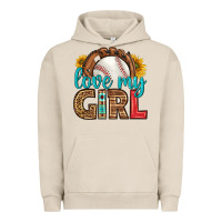 Pigment French Oak love my girl baseball Urban Hoodie - HRA Design Shop