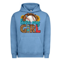 Pigment Pebble Blue love my girl baseball Urban Hoodie - HRA Design Shop