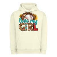 Pigment Pistachio love my girl baseball Urban Hoodie - HRA Design Shop