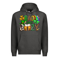 Charcoal Heather Bad and boozy st. patricks day Premium Hoodie - Neo Western