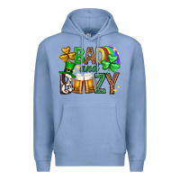 Colony Blue Bad and boozy st. patricks day Premium Hoodie - Neo Western