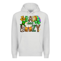 Dove Grey Bad and boozy st. patricks day Premium Hoodie - Neo Western
