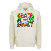 Oatmeal Heather Bad and boozy st. patricks day Premium Hoodie - Neo Western