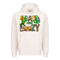 Pale Pink Bad and boozy st. patricks day Premium Hoodie - Neo Western