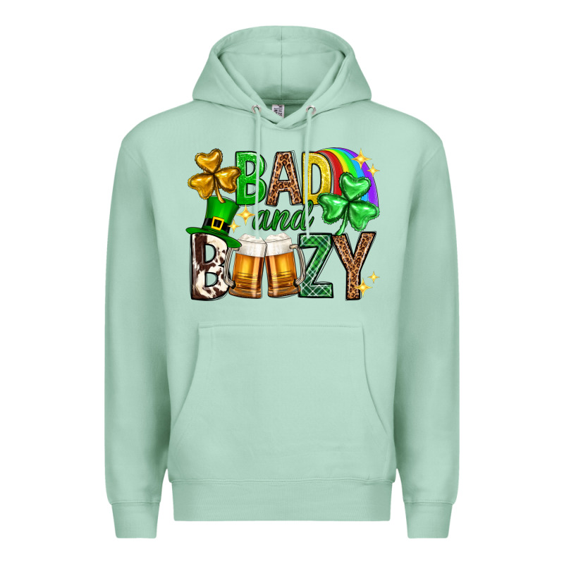 Bad And Boozy St. Patricks Day Premium Hoodie by Neo Western | Teevron