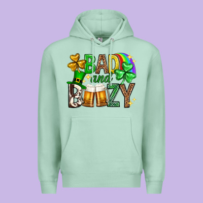 Bad And Boozy St. Patricks Day Premium Hoodie Designed By Neo Western