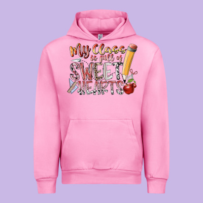 My Class Is Full Of Sweet Hearts Urban Hoodie Designed By Racoondesign