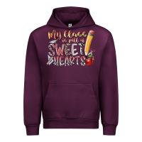 Mauve Wine my class is full of sweet hearts Urban Hoodie - RacoonDesign