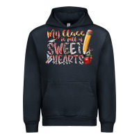 Navy my class is full of sweet hearts Urban Hoodie - RacoonDesign