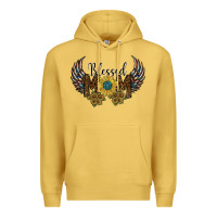 Antique Gold blessed mom Premium Hoodie - SublimationCraftShop