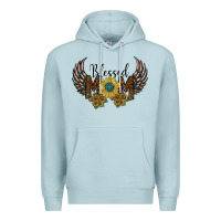 Blue Mist blessed mom Premium Hoodie - SublimationCraftShop