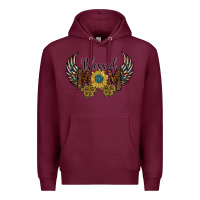 Burgundy blessed mom Premium Hoodie - SublimationCraftShop