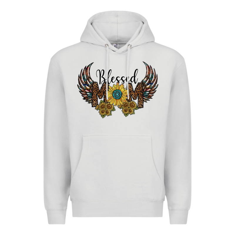 Blessed Mom Premium Hoodie by SublimationCraftShop | Teevron