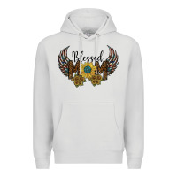 Dove Grey blessed mom Premium Hoodie - SublimationCraftShop