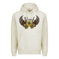 Oatmeal Heather blessed mom Premium Hoodie - SublimationCraftShop