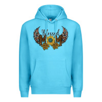 Ocean Blue blessed mom Premium Hoodie - SublimationCraftShop