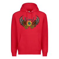 Red blessed mom Premium Hoodie - SublimationCraftShop