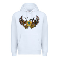 White blessed mom Premium Hoodie - SublimationCraftShop