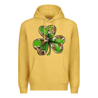 Antique Gold Cowhide leopard shamrock 4th of july Premium Hoodie - Neo Western