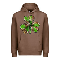 Chestnut Cowhide leopard shamrock 4th of july Premium Hoodie - Neo Western