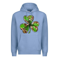 Colony Blue Cowhide leopard shamrock 4th of july Premium Hoodie - Neo Western