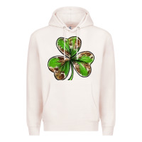Pale Pink Cowhide leopard shamrock 4th of july Premium Hoodie - Neo Western