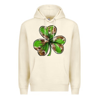Sandshell Cowhide leopard shamrock 4th of july Premium Hoodie - Neo Western