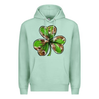Seafoam Cowhide leopard shamrock 4th of july Premium Hoodie - Neo Western