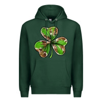 Sports Green Cowhide leopard shamrock 4th of july Premium Hoodie - Neo Western