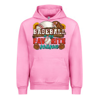 Fuchsia Pink baseball is my favorite season Urban Hoodie - HRA Design Shop