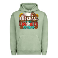 Pigment Oil Green baseball is my favorite season Urban Hoodie - HRA Design Shop