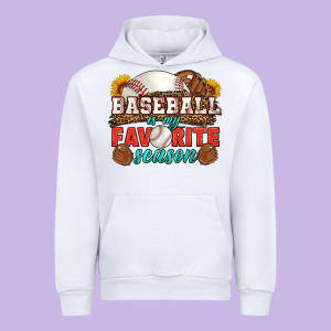 Baseball Is My Favorite Season Urban Hoodie Designed By Hra Design Shop