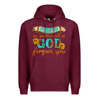 Burgundy forgive one another just as god forgave you Premium Hoodie - HRA Design Shop