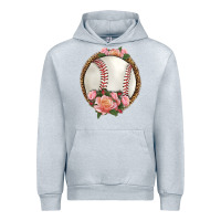Heather Grey western baseball with roses Urban Hoodie - HRA Design Shop